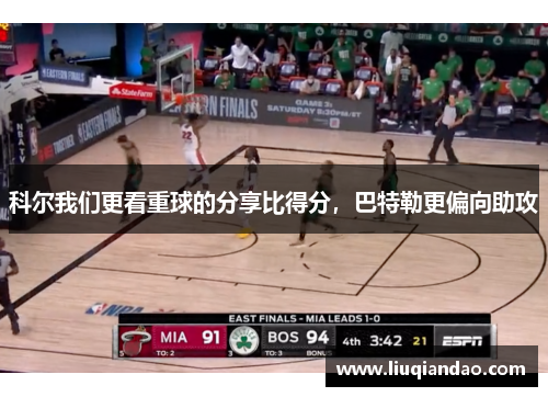 科尔我们更看重球的分享比得分，巴特勒更偏向助攻